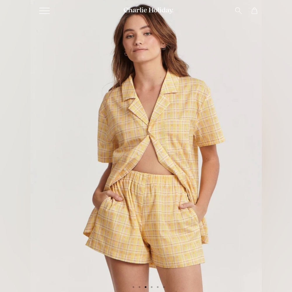 Charlie Holiday/Anthropologie‎ Lounge Shirt/Short Set
